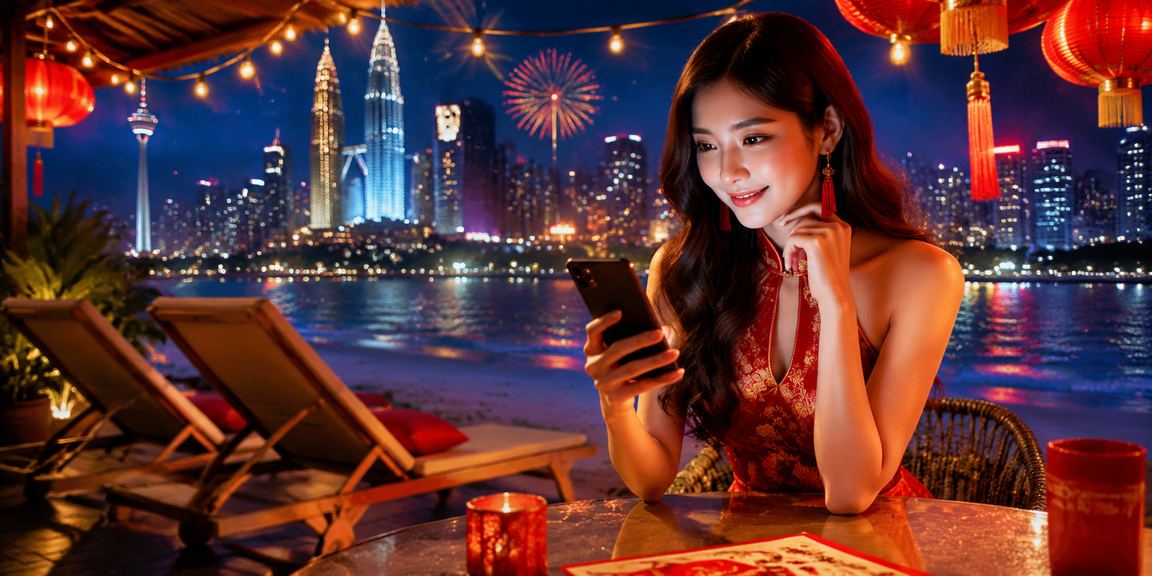 Pemain Teen Patti gaya Melayu dari Seremban menggunakan peranti mudah alih